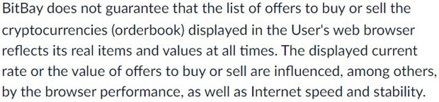 Les garanties de service de BitBay au client Garantie de service BitBy
