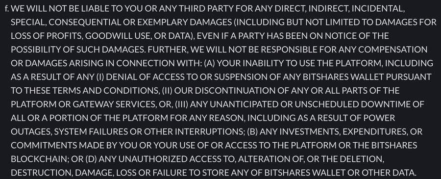 Responsabilités de l'utilisateur d'OpenLedger Dex Responsabilités des utilisateurs d'Openledger