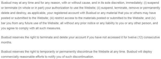 busbud.com bloque l'accès au site
