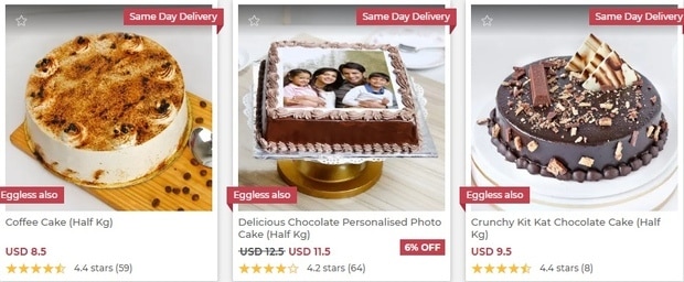 Commande de gâteaux sur le site web de l'IGP igp.com commande de gâteaux