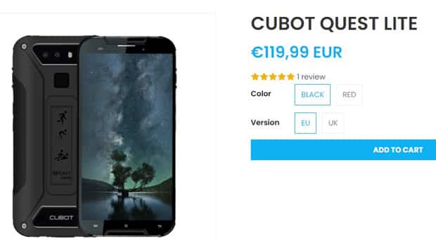 Boutique officielle Cubot Quest Lite