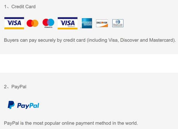 Paiement en ligne de Fairyseason La saison des fées paie pour des marchandises