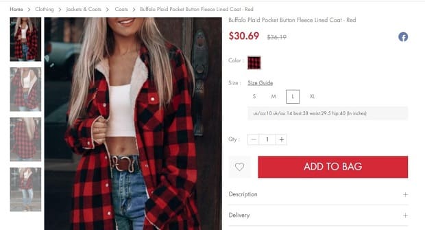 Fiche produit BelleLili sur le site web Carte de produit Bellelily