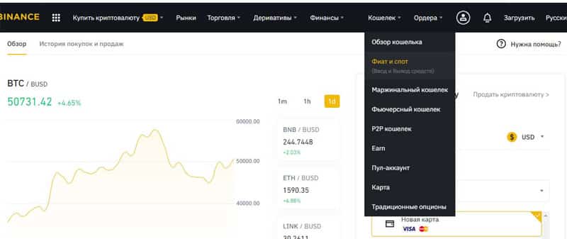 Dépôt de monnaie Binance