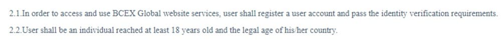 Inscription au BCEX et vérification de l'identité bcex.inscription en ligne