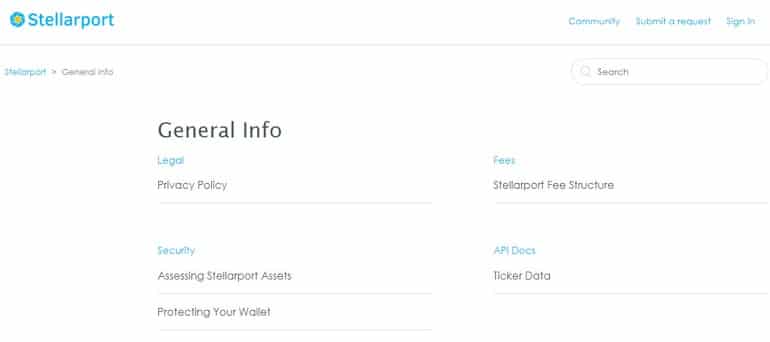 Accord d'utilisation de la bourse Stellarport Contrat d'utilisation de stellarport.io