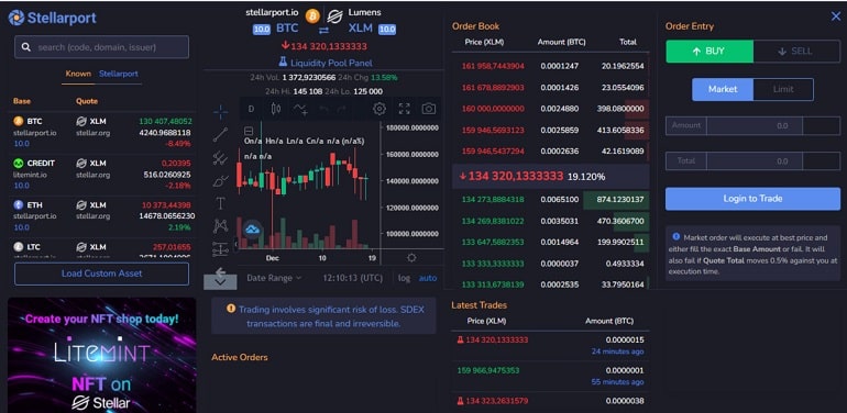 stellarport.io échanger des crypto-monnaies sur la bourse Stellarport pour échanger des crypto-monnaies