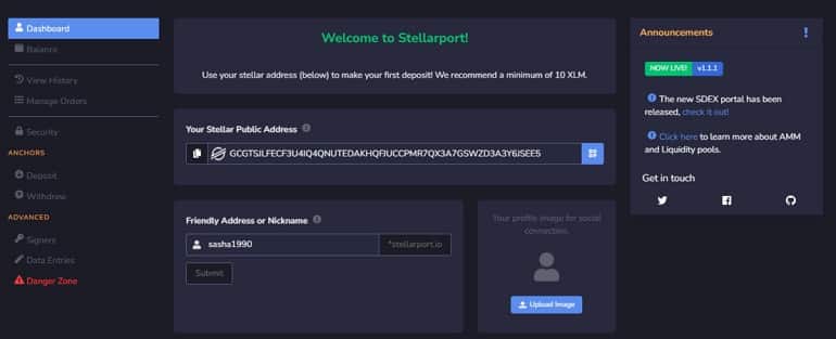 Stellarport à vérifier vérification de stellarport.io