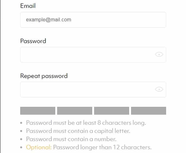Création d'un compte CoinMargin sur la bourse compte coinmargin.com