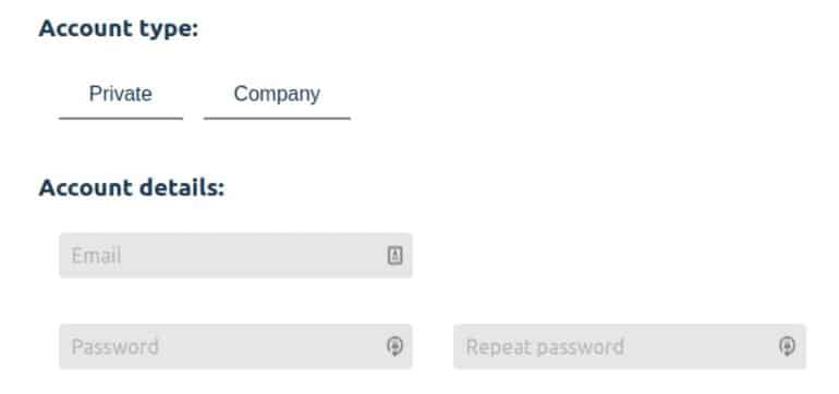Enregistrement du compte Coinmotion sur la bourse création d'un compte sur coinmotion.com