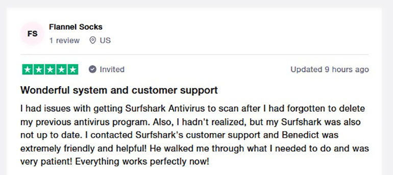 avis des utilisateurs de surfshark.com Critiques de Surfshark