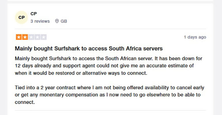 Avis sur l'antivirus Surfshark Critiques de Surfshark