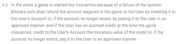 Protection du lecteur BitStarz en cas d'erreur système Protection des joueurs BitStarz